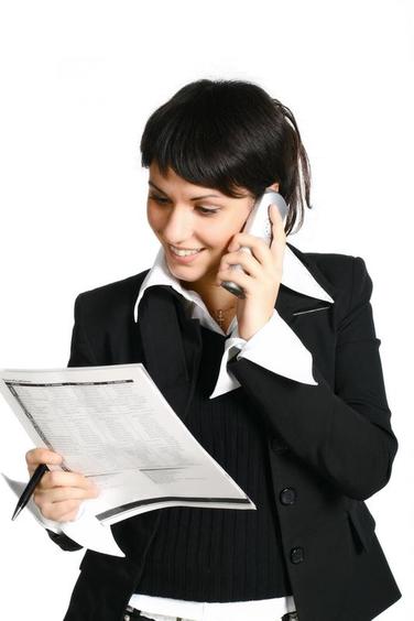 This is a picture of a woman having a phone call.